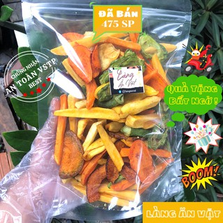Hoa quả sấy thập cẩm 250G Làng Ăn Vặt, đồ ăn vặt Đà Lạt, thơm ngon bổ rẻ