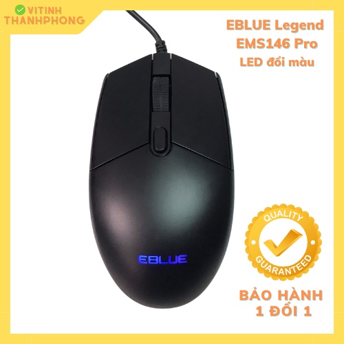 Chuột quang vi tính có dây, đèn led đổi màu EBLUE Legend EMS146 Pro - Bảo Hành 12 Tháng