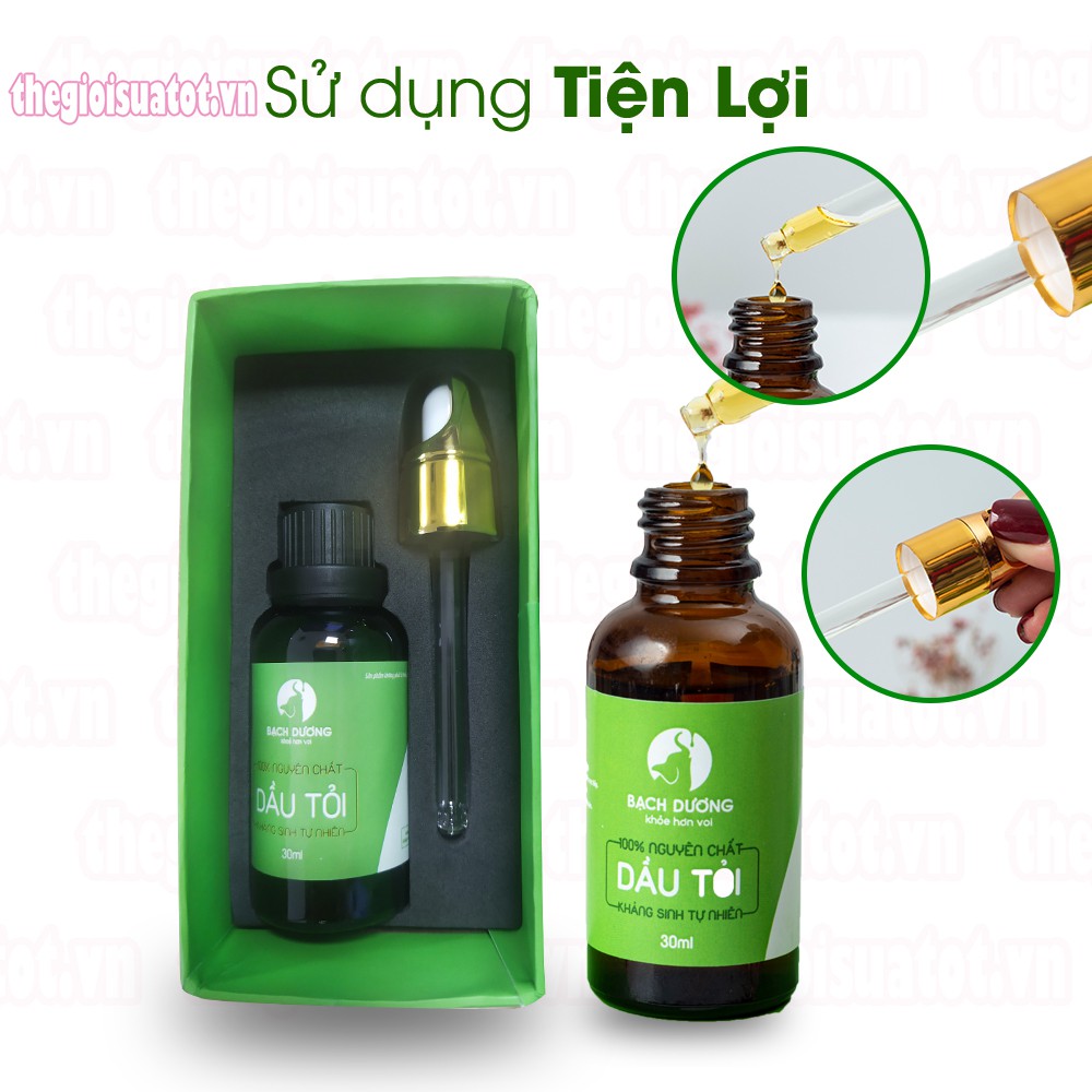 [FREESHIP] Dầu tỏi Bạch Dương Organic 30ml - Cho bé khỏe tự nhiên từ thiên nhiên