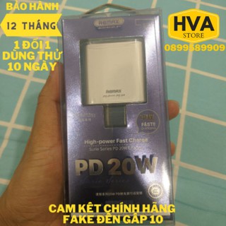 Củ sạc nhanh type c 20w siêu nhanh remax rp-u68