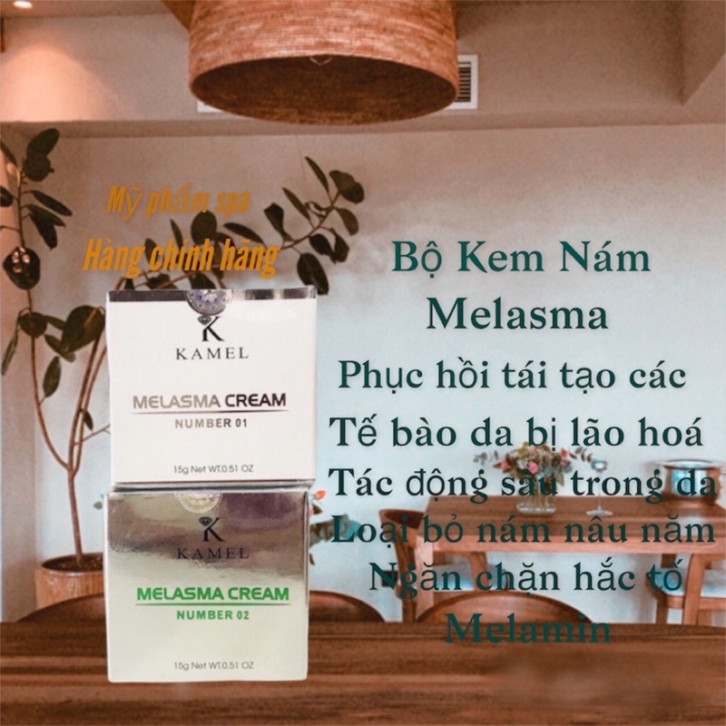 bộ kem nám mảng Melasma KARMEL- xoá nám mảng,tác động sâu lấy đi hết các loại nám nâu năm