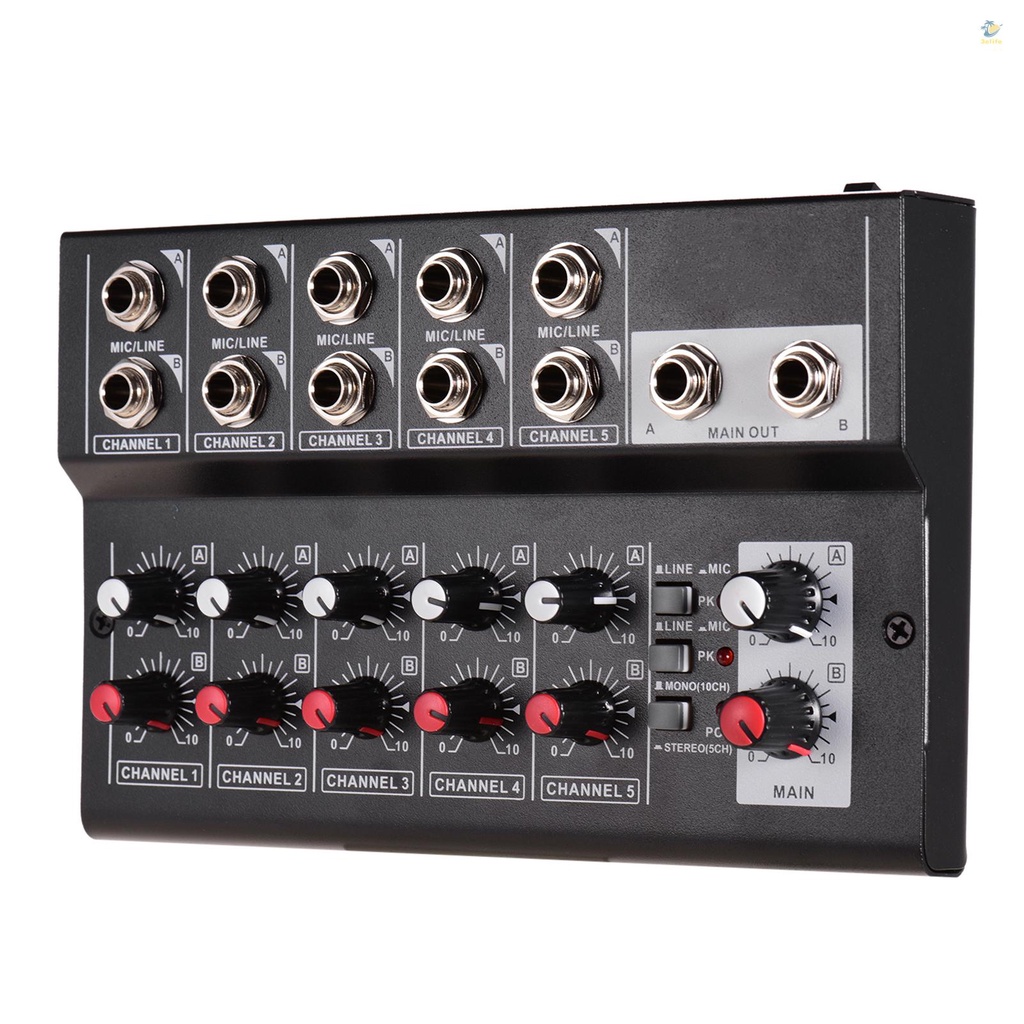 Bộ Điều Khiển Âm Thanh Kỹ Thuật Số 10 Kênh Muslady MIX5210 Chuyên Dụng Cho Thu Âm DJ / Phát Sóng Trực Tiếp