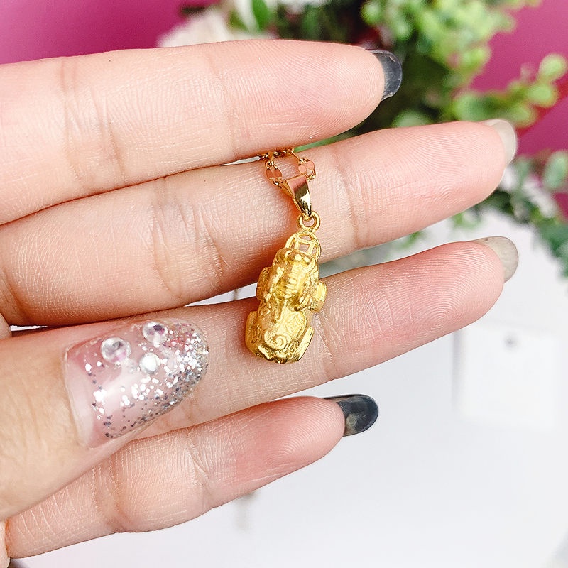 Dây chuyền titan nữ mặt tỳ hưu cầu tài lộc may mắn thời trang cổ điển sang trọng