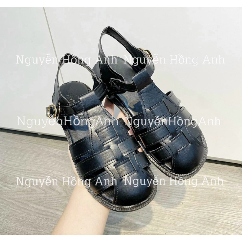 giày sandal (xăng đan quai hậu) quai đan rọ da mềm cho nữ