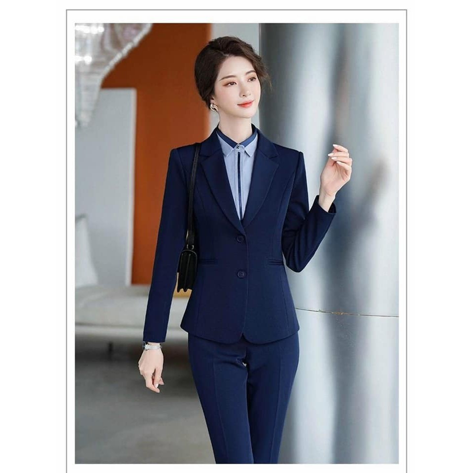 Set Bộ 2 Món Áo Vest + Quần Dài Phối Nút