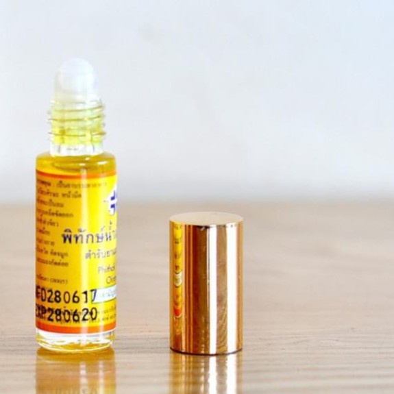 Dầu lăn viêm xoang Phithak Yellow Ointment Thái Lan 5cc - Dầu viêm xoang nghẹt mũi Phithak Yellow Oil - Dầu viêm xoang P