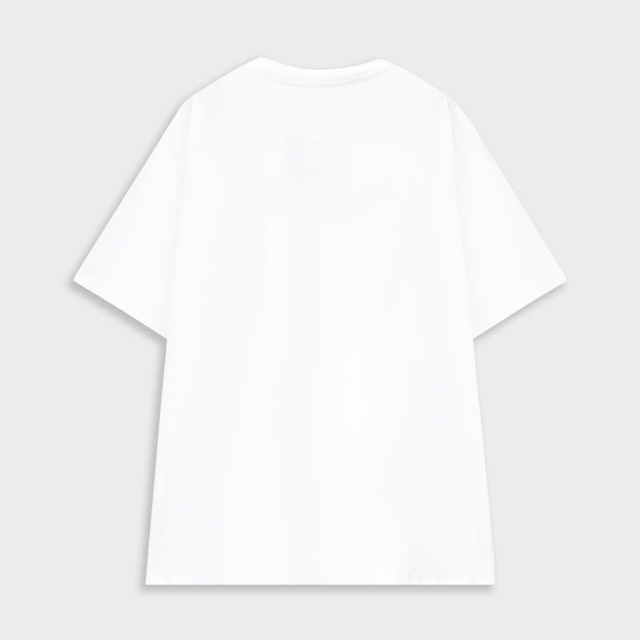 Áo phông tay lỡ Hàn Quốc, áo phông màu trắng form rộng unisex TEE SHOP 38-56kg|| Mã ATU1