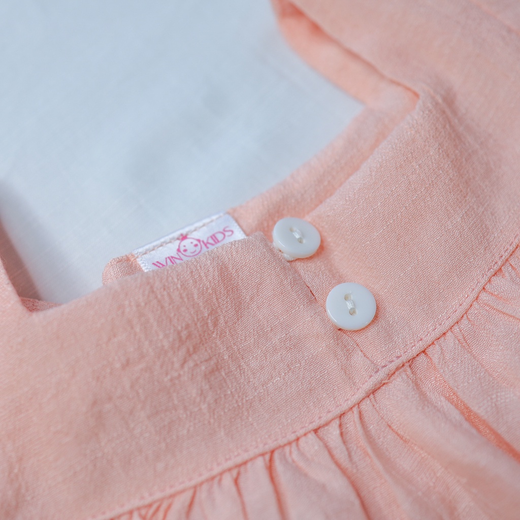 Áo bé gái cánh tiên babydoll vải cotton mềm mại bé từ 11-22kg WINKIDS Thời trang trẻ em