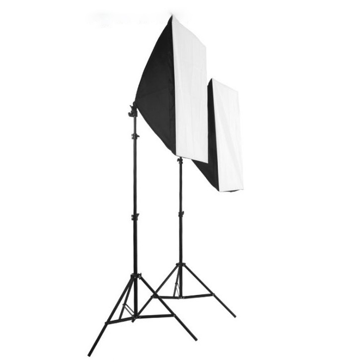 Bộ đèn studio chụp ảnh sản phầm chân đèn 2m và 1 Soft Box 50x70cm bảo hành 6 tháng 3L10
