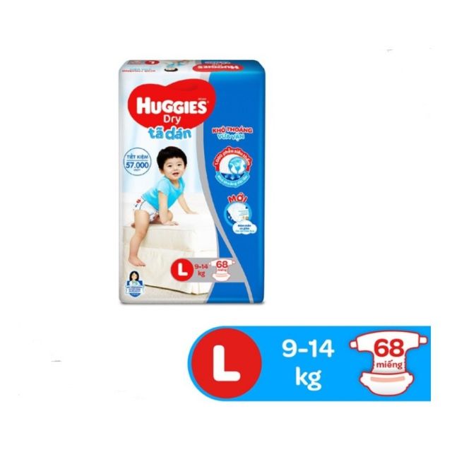 Tã dán Huggies mẫu mới size M76