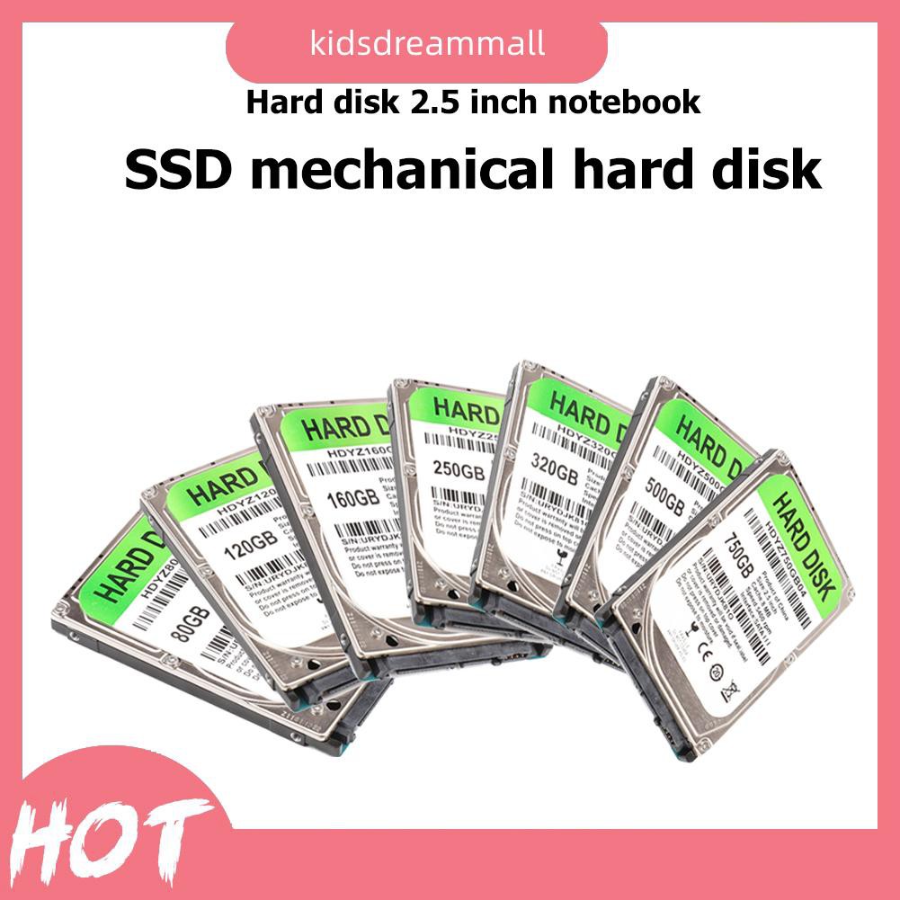 Ổ Cứng Di Động 80gb 120gb 160gb 250gb 320gb 500gb 750gb 2.5 Inch Sata Iii Sata3