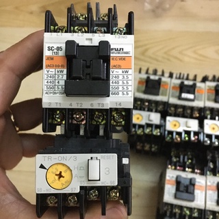 ∈☈Bộ khởi Fuji 13a + rơle nhiệt - Coil 220V