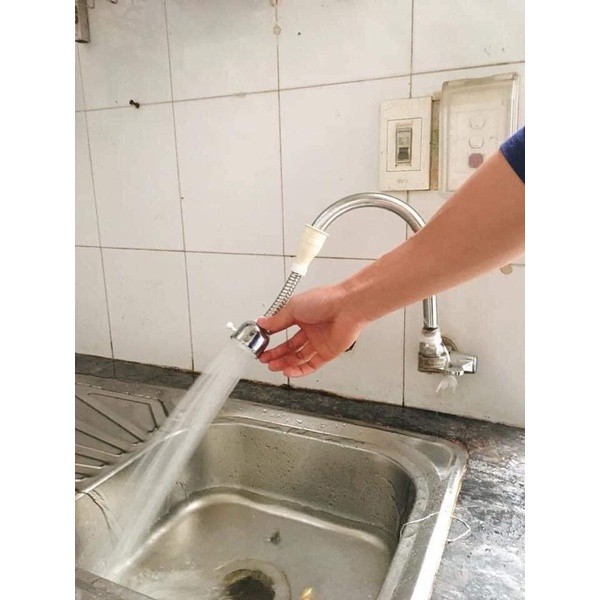 ĐẦU VÒI NỐI INOX , VÒI Rủa CHÉN BÁT XOAY 360 độ siêu tiện lợi , dụng cụ gia đình