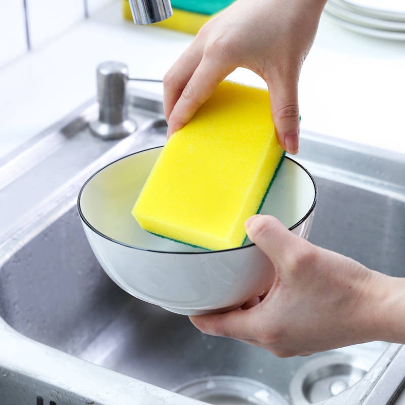 Set 10 Miếng Bọt Biển Rửa Chén Đa Năng