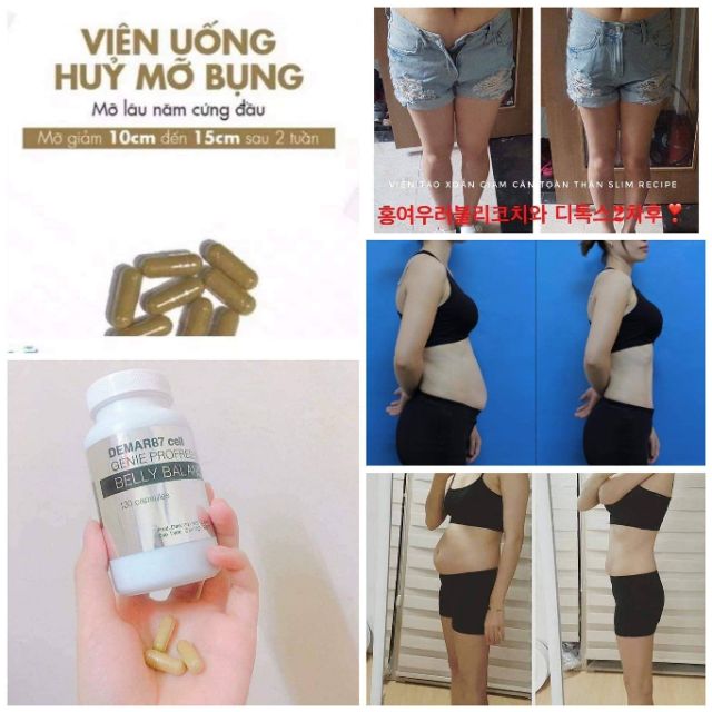 VIÊN UỐNG GIẢM MỠ BỤNG GENIE DEMAR87 CELL