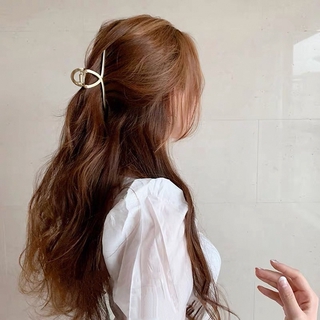 Metallic gold/silver shark hair clip
