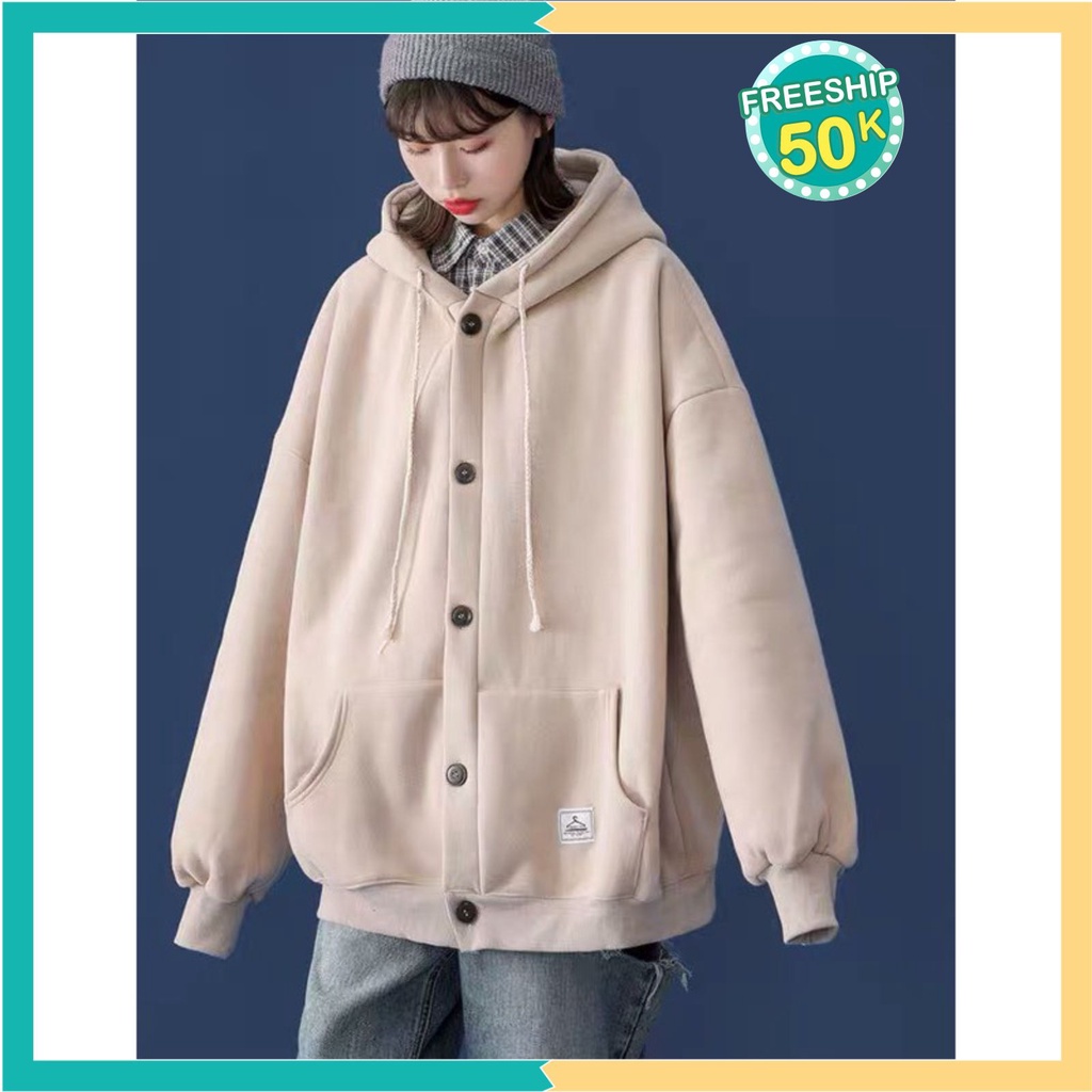 Áo hoodie nỉ bomber nam nữ  Ulzzang Unisex from rộng ovesize siêu đẹp vải dày mẫu mới hot nhất năm | BigBuy360 - bigbuy360.vn