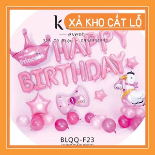 Set bóng bay trang trí sinh nhật [CHUẨN ẢNH-TẶNG KÈM BƠM TAY VÀ BĂNG KEO ] MS402