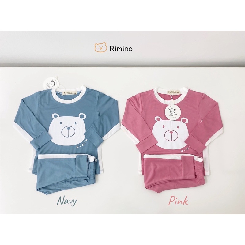 BỘ PHỐI VIỀN IN GẤU DÁNG THỂ THAO Thun Lạnh Bé Trai / Gái (6-18kg)
