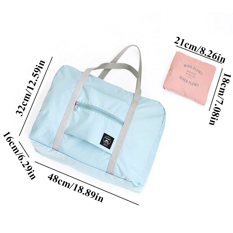 Túi đựng đồ du lịch Duffel gấp gọn được hình khối lớn phong cách Hàn Quốc
