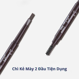 Chì Kẻ Mày Bút Vẽ Chân Lông Mày - Tam Giác 2 Đầu Myonly Đa Hiệu Ứng 3D Không Thấm Nước, Mồ Hôi, Lâu Trôi