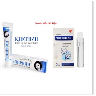 Combo Gel Tẩy Nốt Ruồi, Tàn Nhang và Kem Sẹo Mờ Thâm của Nga