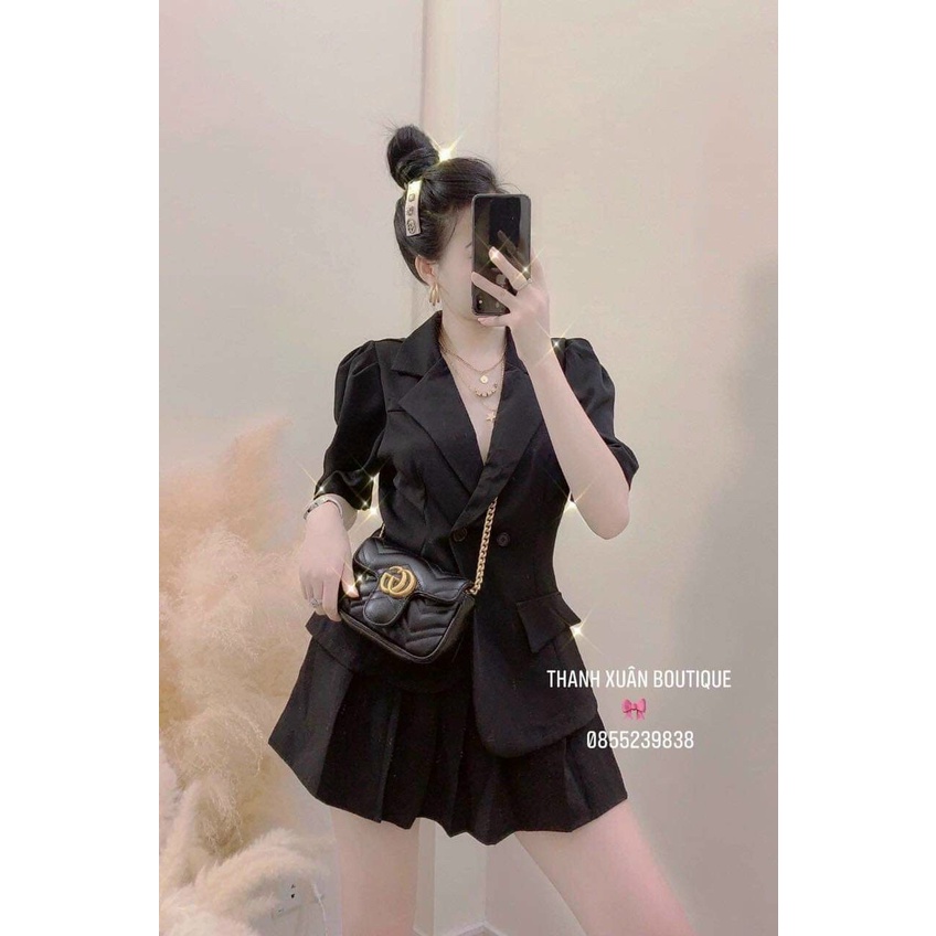 (60-90kg) BIGSIZE Set vest tà lệch S396 Màu sắc: kem - đen🧶Chất liệu: vải cotton lạnh