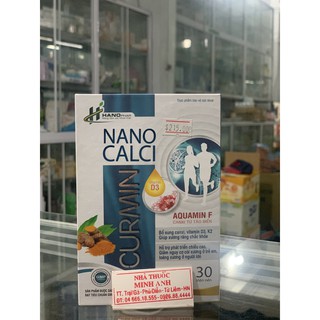Bổ sung Canxi CURMIN NANO (LỌ 30V)