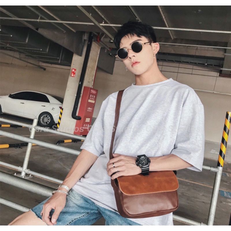 Túi đeo chéo da nam nữ thời trang da PU cao cấp tiện lợi CR002