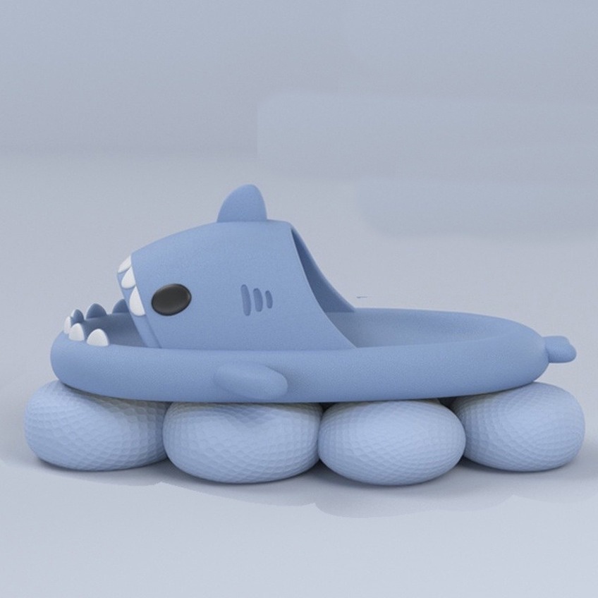 Dép lê đế dày 4cm bằng EVA hình cá mập size 34-45 nâng cấp 2022 cho người lớn đi trong nhà/ ngoài trời