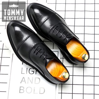 Giày Da Nam Đẹp - TẶNG TẤT - Giày Da Bò Nam Oxford Sang Trọng Đẳng Cấp GD91