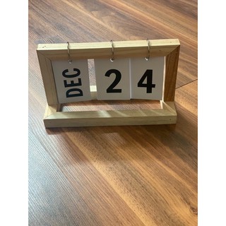Lịch gỗ để bàn 2022 - Lịch lật số mini trang trí decor