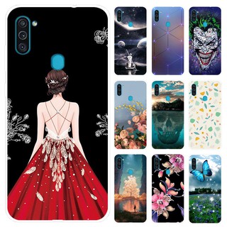 Ốp điện thoại silicon dẻo in hình hoạt hình cho Samsung Galaxy M11