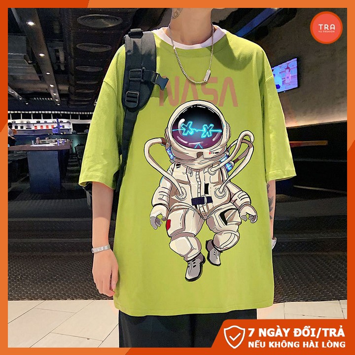 Áo thun form rộng unisex chất mát co dãn 4 chiều in NASA lạ mắt NTL111 | BigBuy360 - bigbuy360.vn