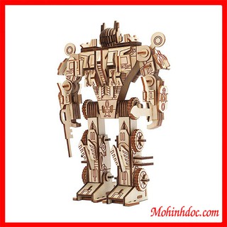 Đồ chơi lắp ráp gỗ 3D Mô hình Robot Optimus Prime Laser