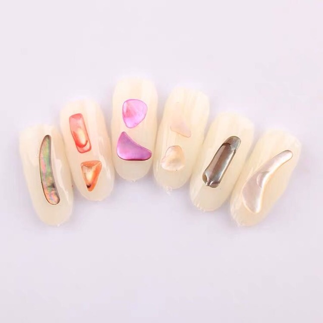 Đá phụ kiện trang trí móng nail set 12 màu