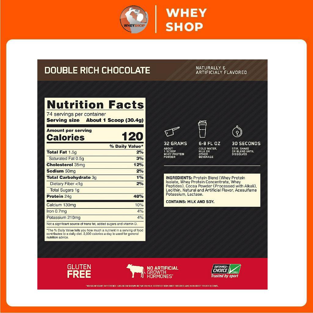 Sữa dinh dưỡng tăng cơ Whey Gold Standard 5Lbs