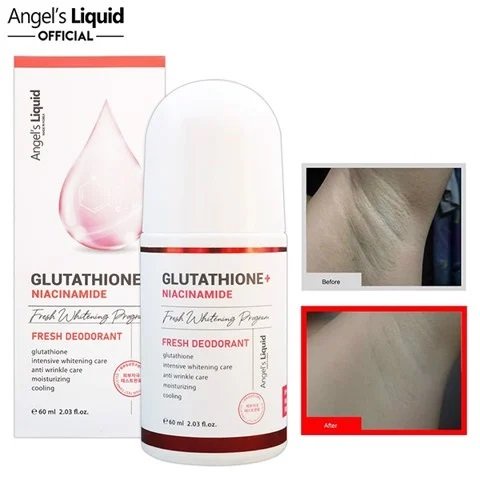 Lăn Dưỡng Trắng, Giảm Thâm Angel's Liquid Glutathione Fresh Whitening 60ml