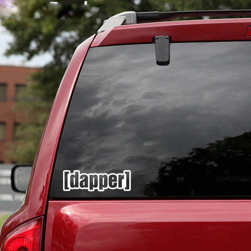 Đề can đồ họa vinyl chữ Drapper cá tính trang trí xe hơi kích cỡ 14.2x4.5cm