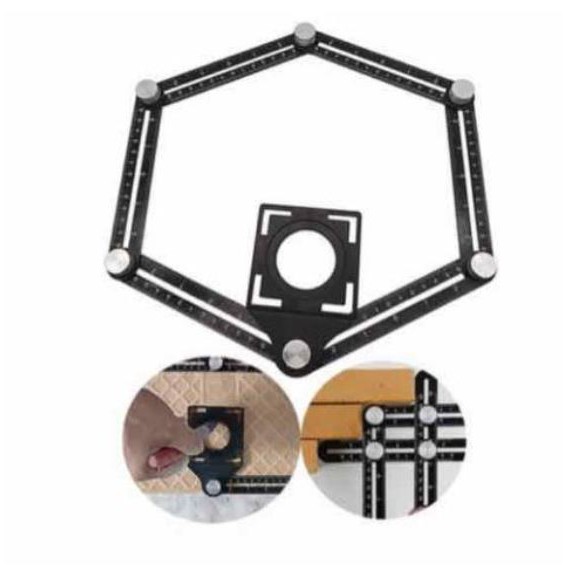 Thước Đo 6 Góc Gấp Kiêm Định Vị Đa Năng