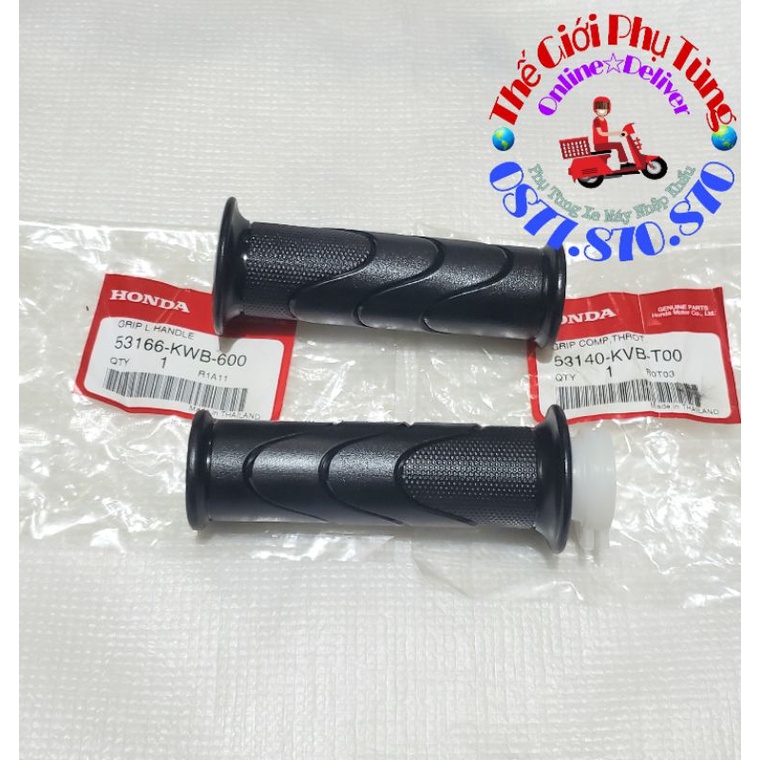 Cặp bao tay Air Blade Thái 110 Zin Honda Thái Lan - 53166-KVB-600 / 53140-KVB-T00