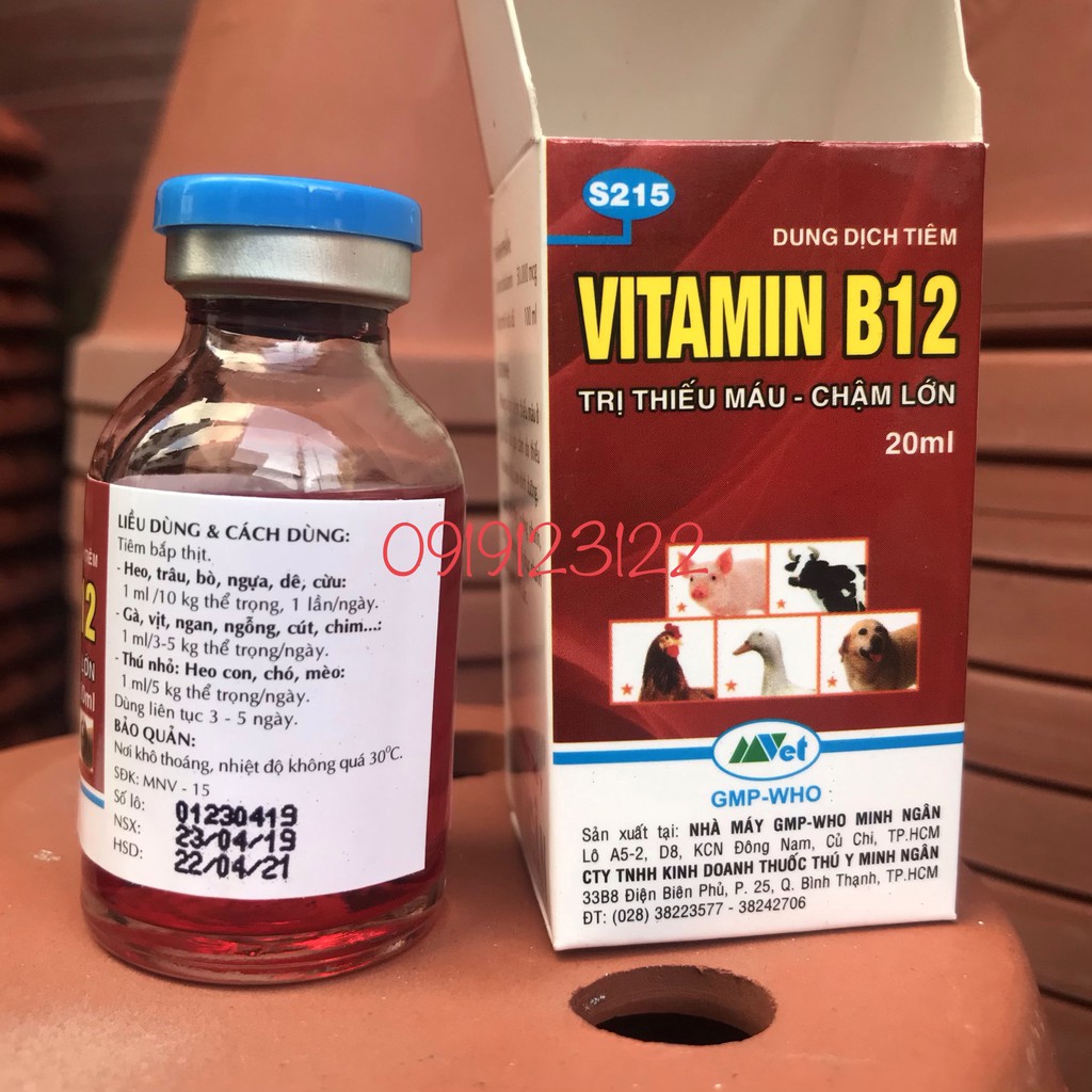 VITAMIN B12 GIẢI ĐỘC ,SỐC PHÂN THUỐC CÂY TRỒNG,PHONG LAN 20ml