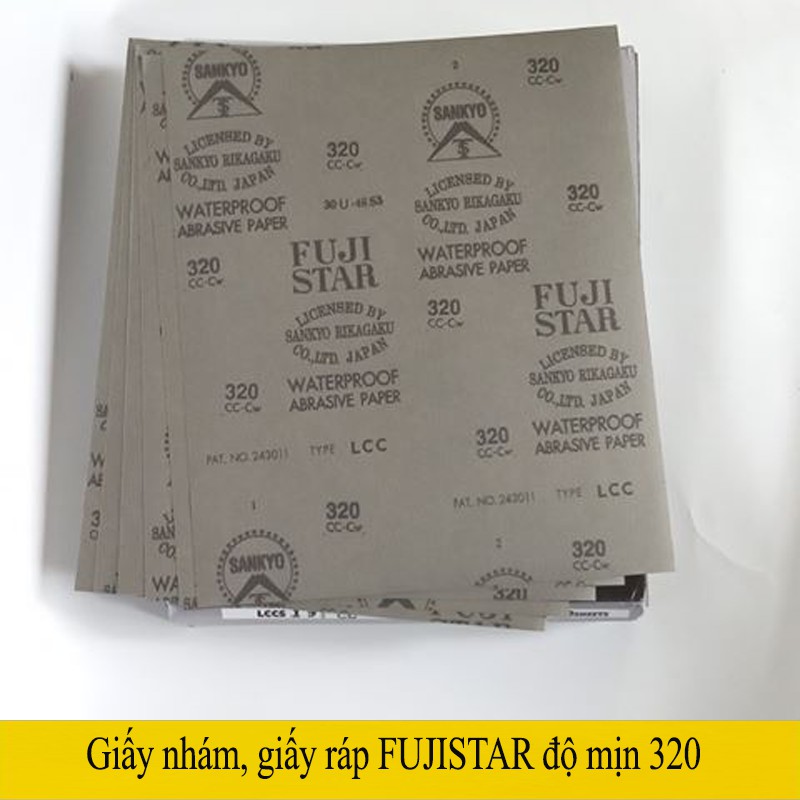 Giấy nhám Fuji Star độ nhám 320 (Made in Japan)