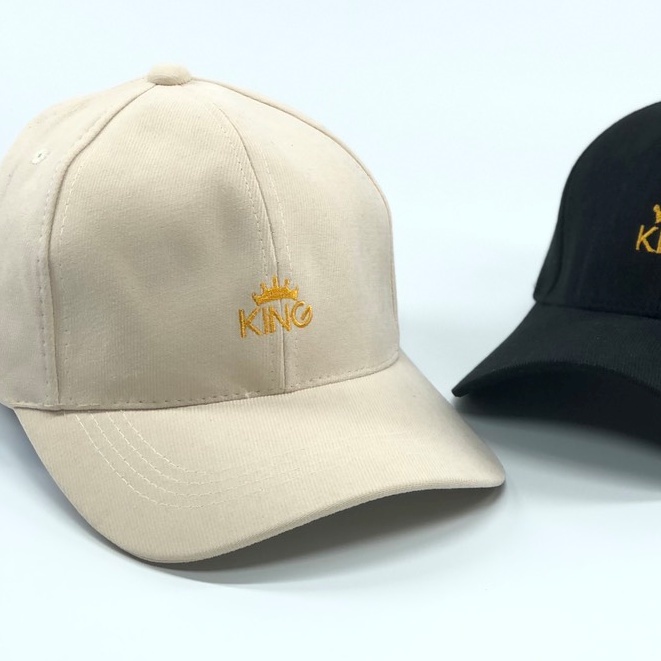 Mũ lưỡi trai - nón kết nhung nam nữ thêu King cá tính