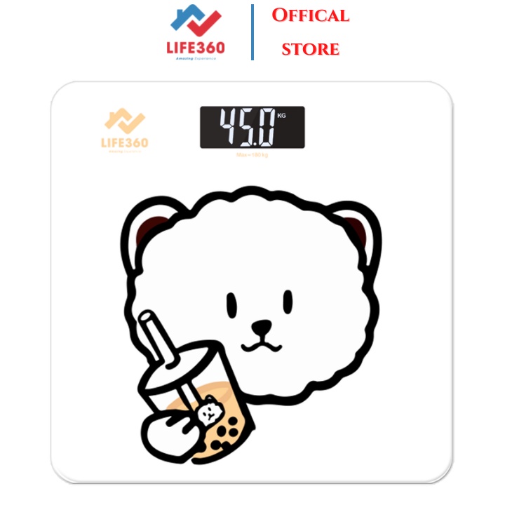 Cân sức khỏe điện tử Life360 AL-S22B - Hàng Chính Hãng