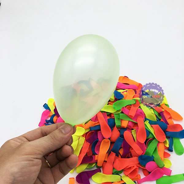Bong bóng ném nước tròn trơn đủ màu 10 cm - 500 Cái/1 Bịch