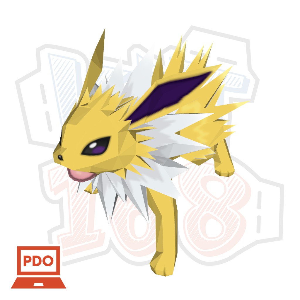 Mô hình giấy Anime Game Pokemon Jolteon