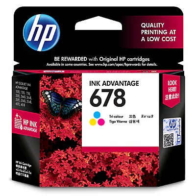 [FREESHIP 99K]_Mực In Phun HP 678 Tri-color Original Ink Advantage Cartridge (CZ108AA) - Hàng chính hãng