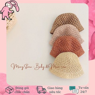 Mũ Cói Cho Bé Phong Cách Hàn Quốc