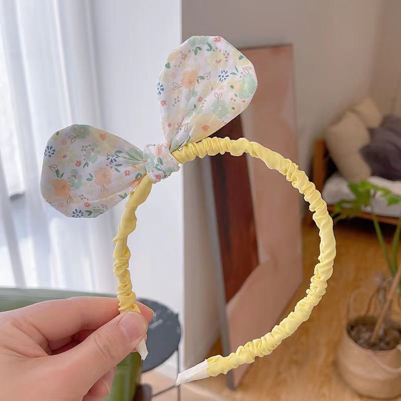 Bờm vải phong cách Hàn Quốc cho bé gái